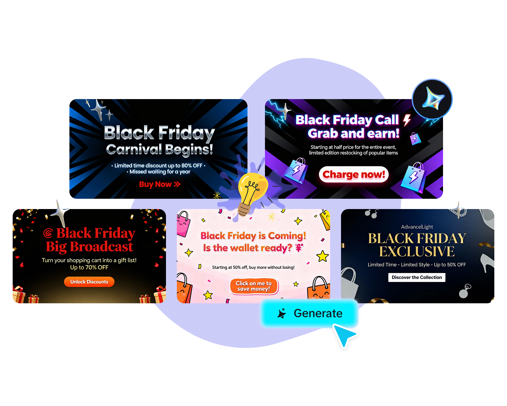 Customize Black Friday Banner with AI 