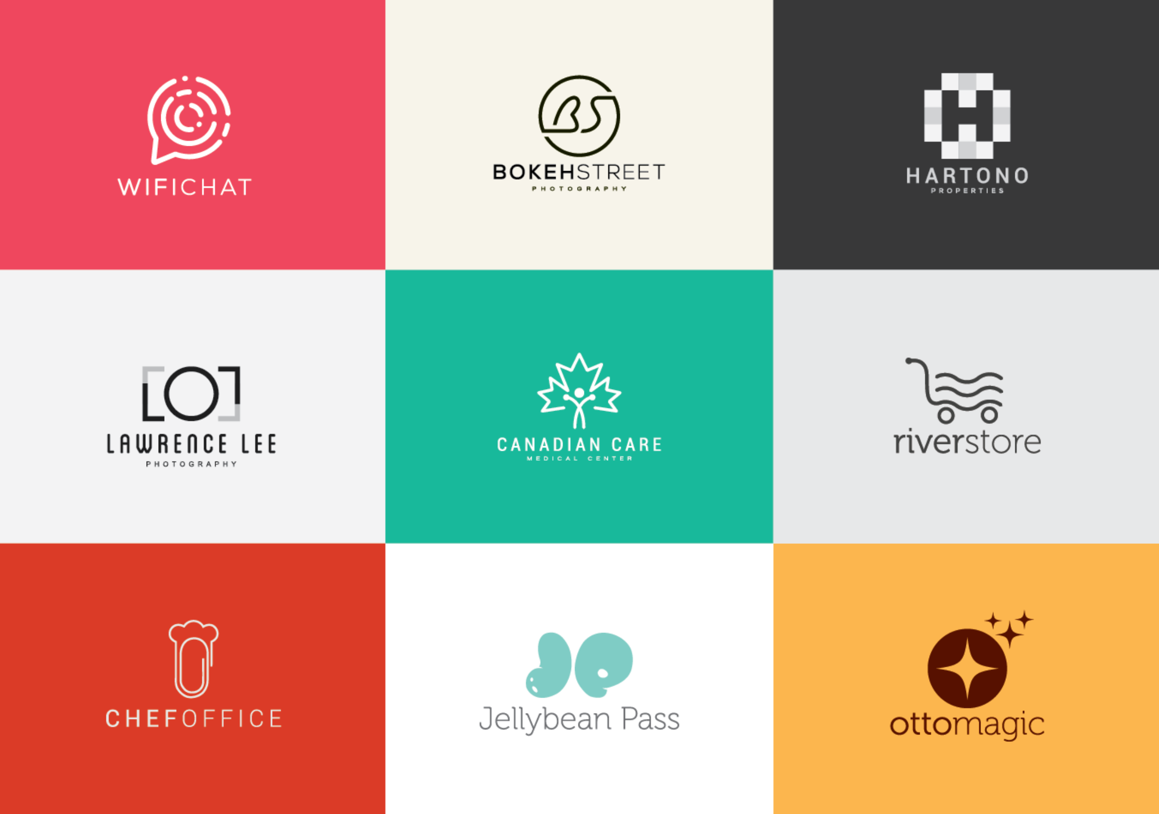 Interface of the minimalist logo