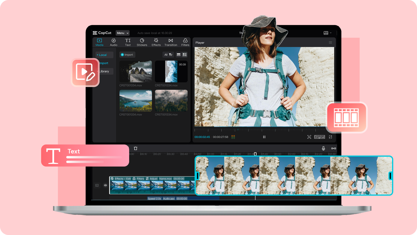 Editor ng video clip