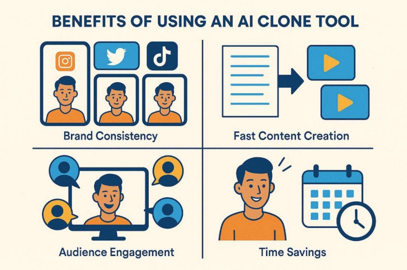 Lợi ích của các công cụ AI clone
