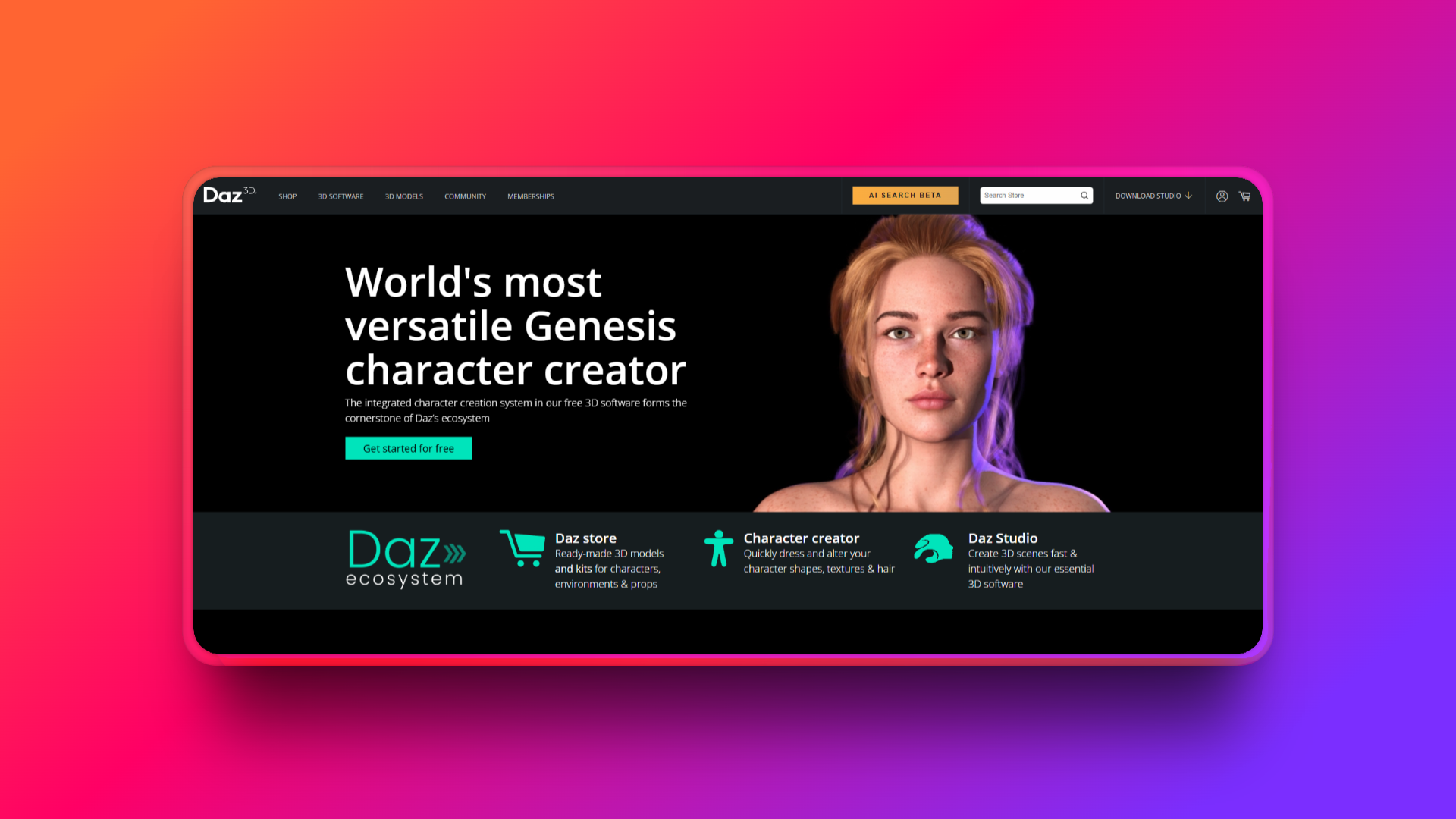 Creating your own avatar using Daz Studio