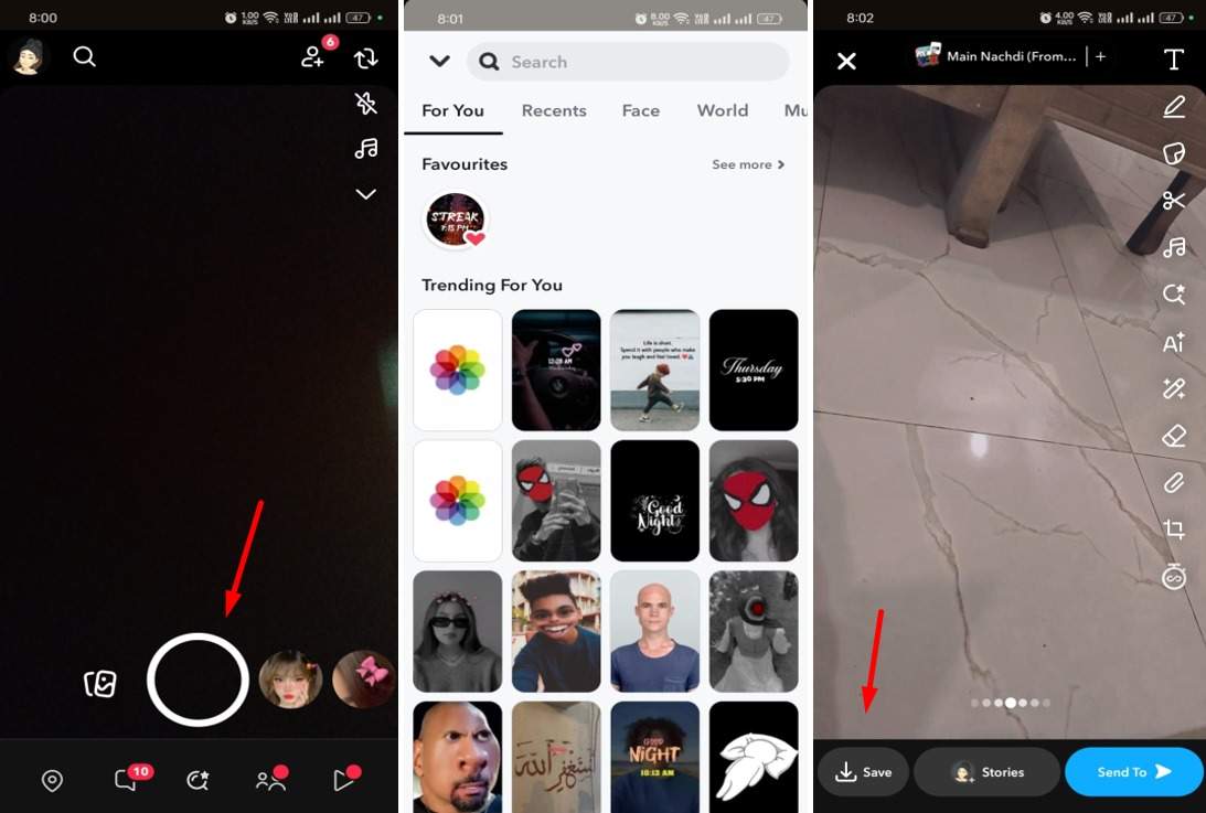 Image showing how to add Snapchat filters to your footage