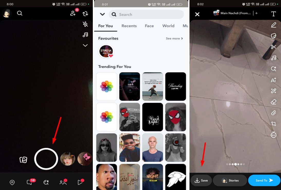 Image showing how to add Snapchat filters to your footage