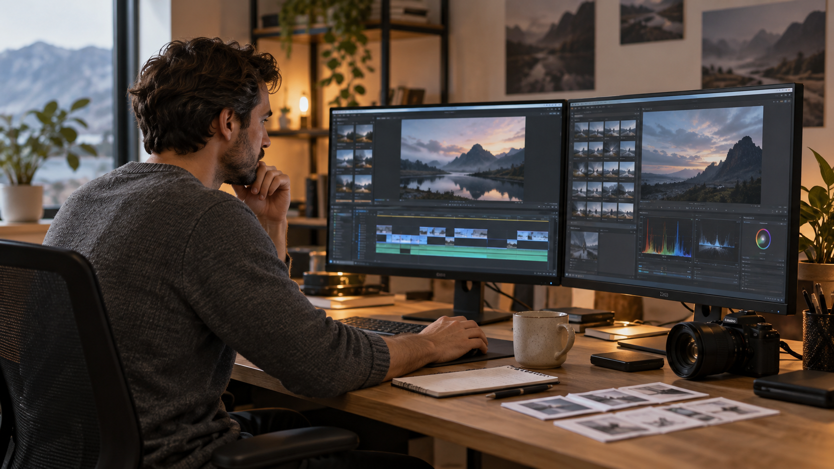 Runner Moves from Dawn Fog into Golden Light example for instagram viral ai video editing tutorial