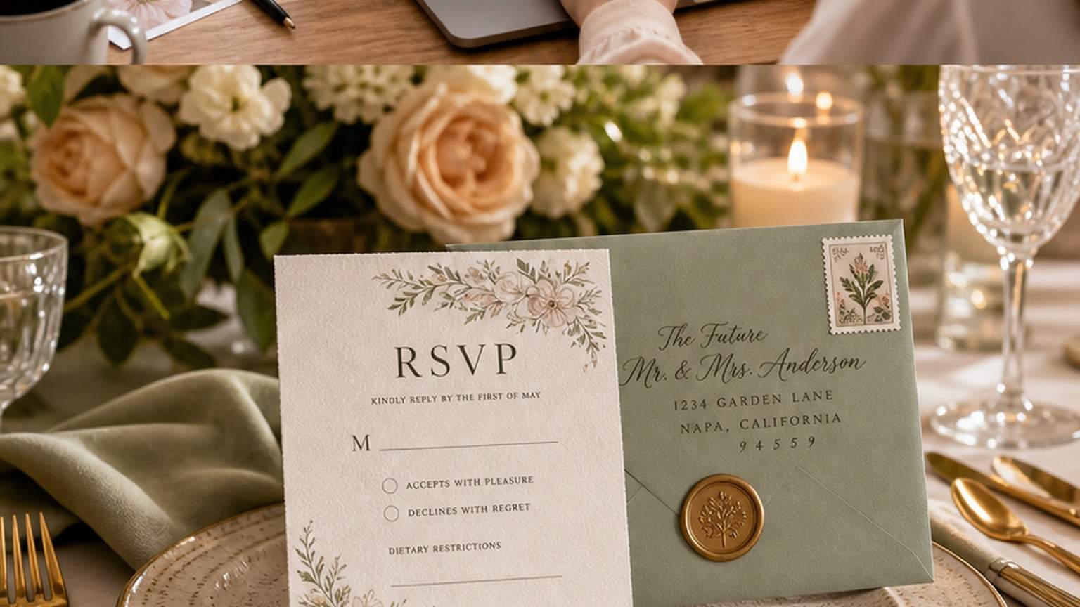 AI RSVP Card Maker mobile hero image