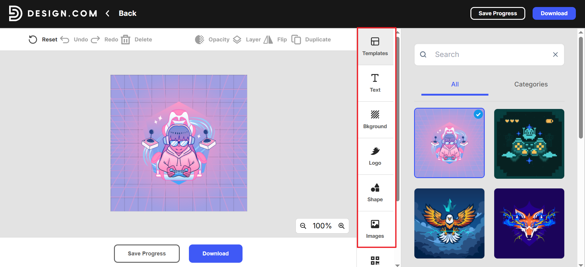 Pick a profile pic and customize