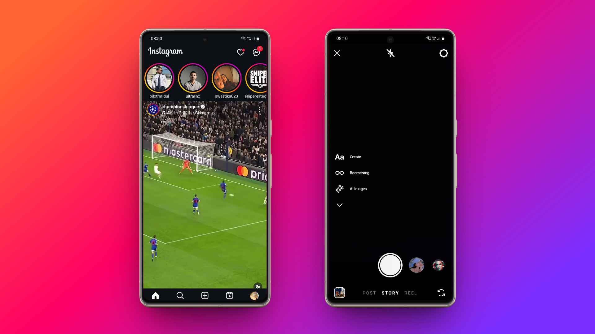 Accédez aux stories Instagram