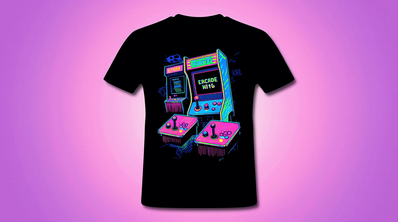 Retro ganing tee