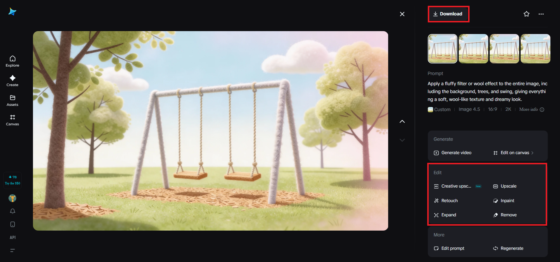 Görüntünüzü gözden geçirin, cilalayın ve indirin