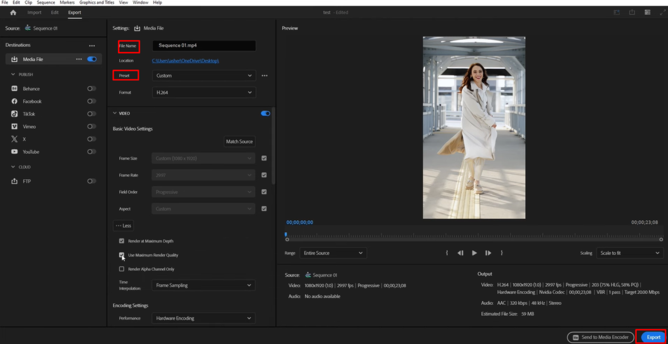 Fine-tune video settings