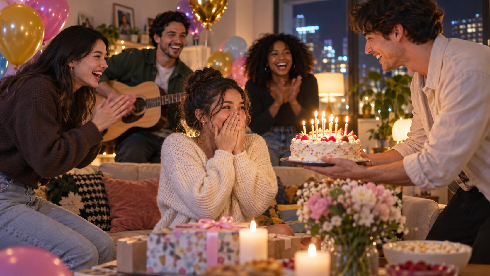 CapCut birthday template original 16:9 visual