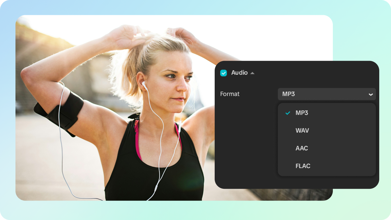 Prise en charge multiformat avec le séparateur voix musique IA de CapCut