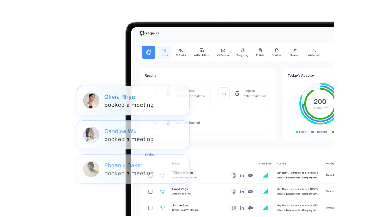 Regie.ai platform