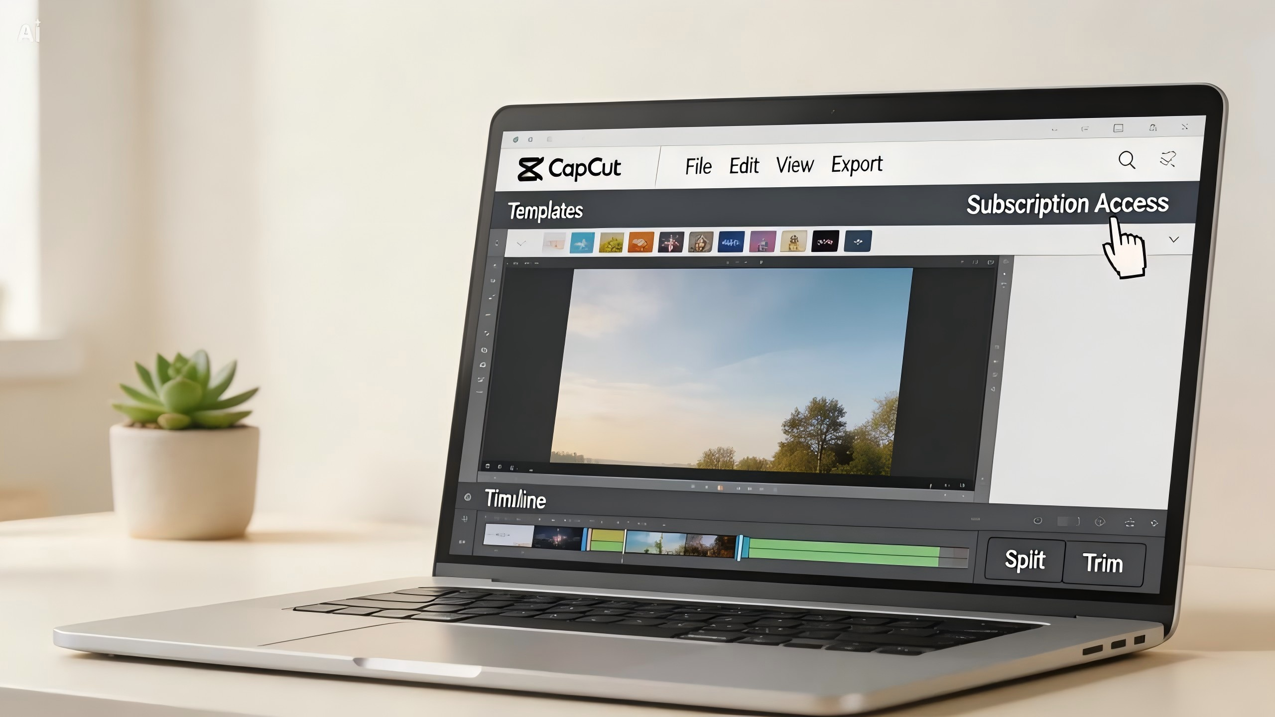 Akses susbscription di CapCut