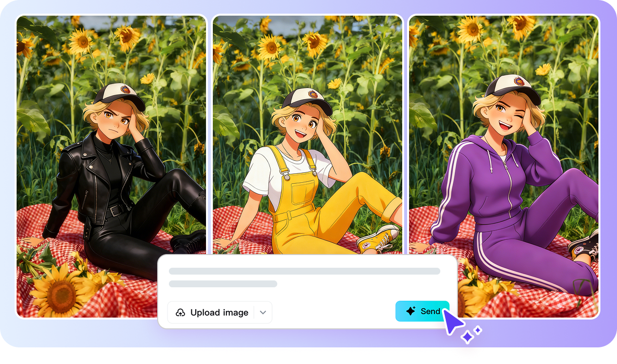 Visualize different hairstyles and clothing options