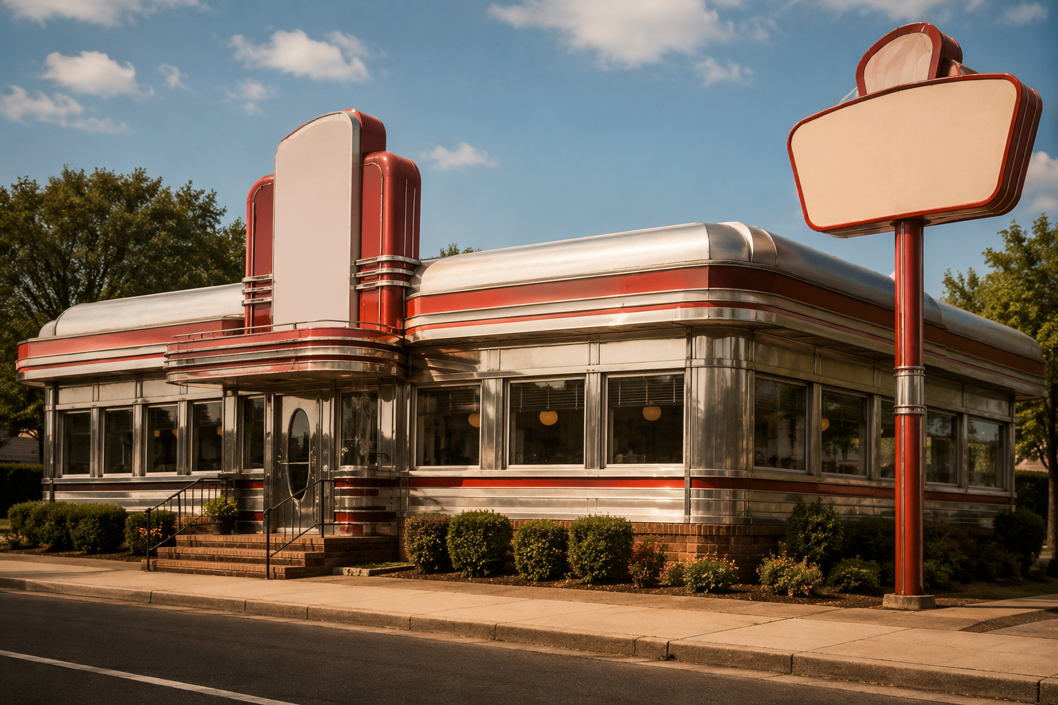 Esempio di immagine del prompt fotografico di Dreamina Americana 3: Memoria dell'autostrada aperta