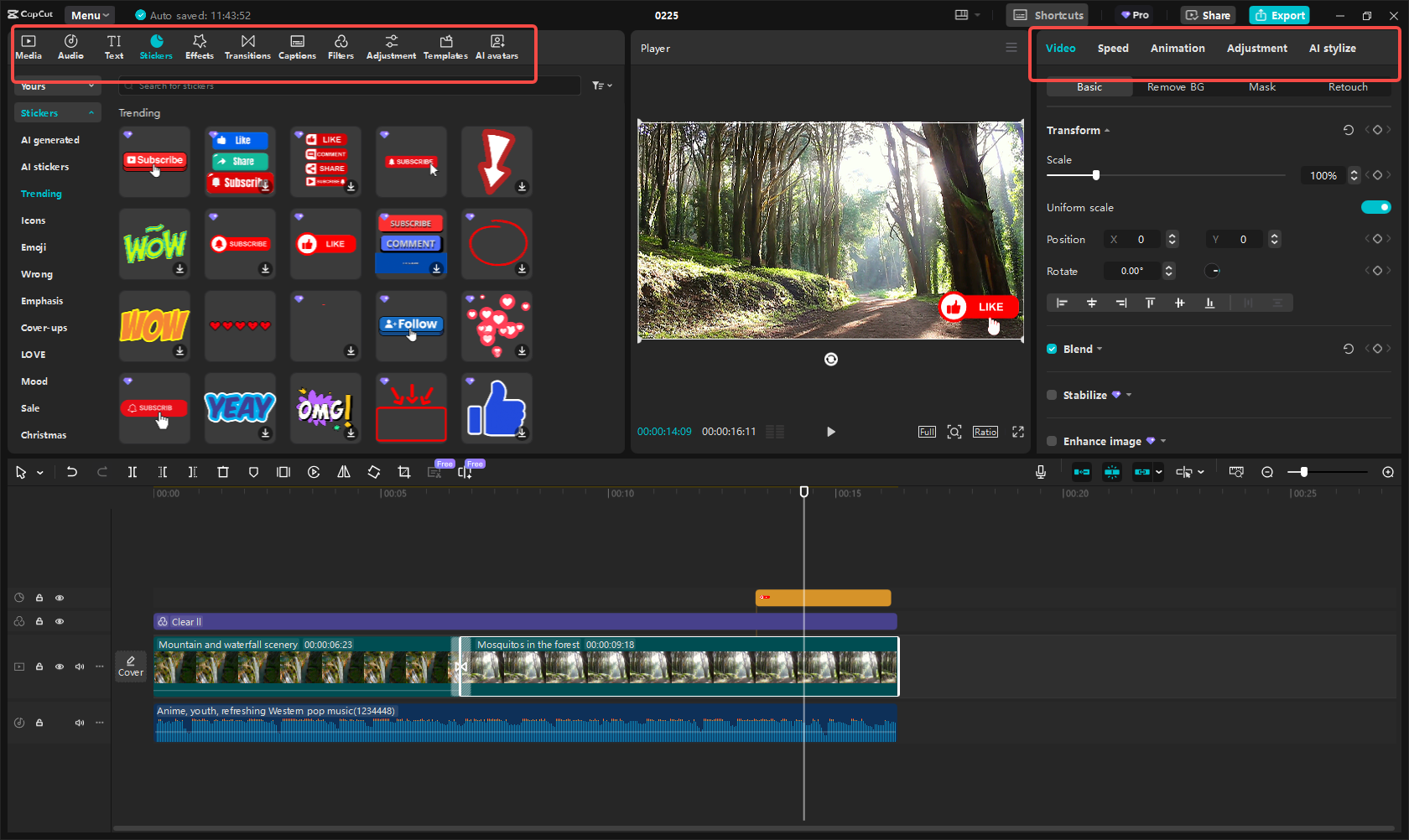 Edit your video