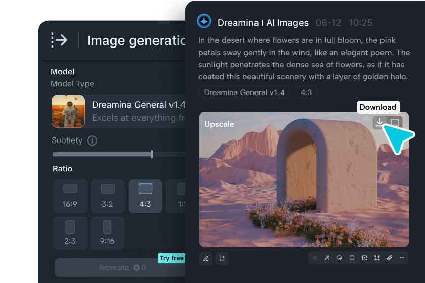 Modification d'illustrations avec les outils du site de dessin IA