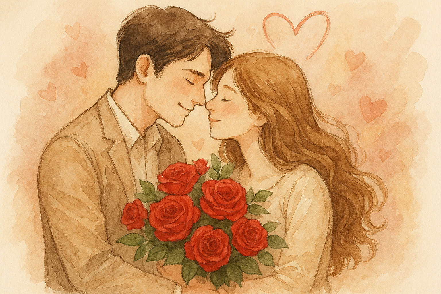 Illustration of a couple