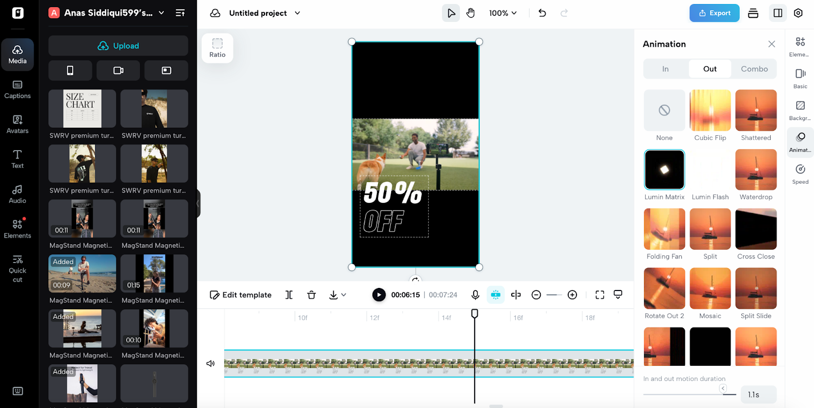 Create multi-angle product showcases instantly