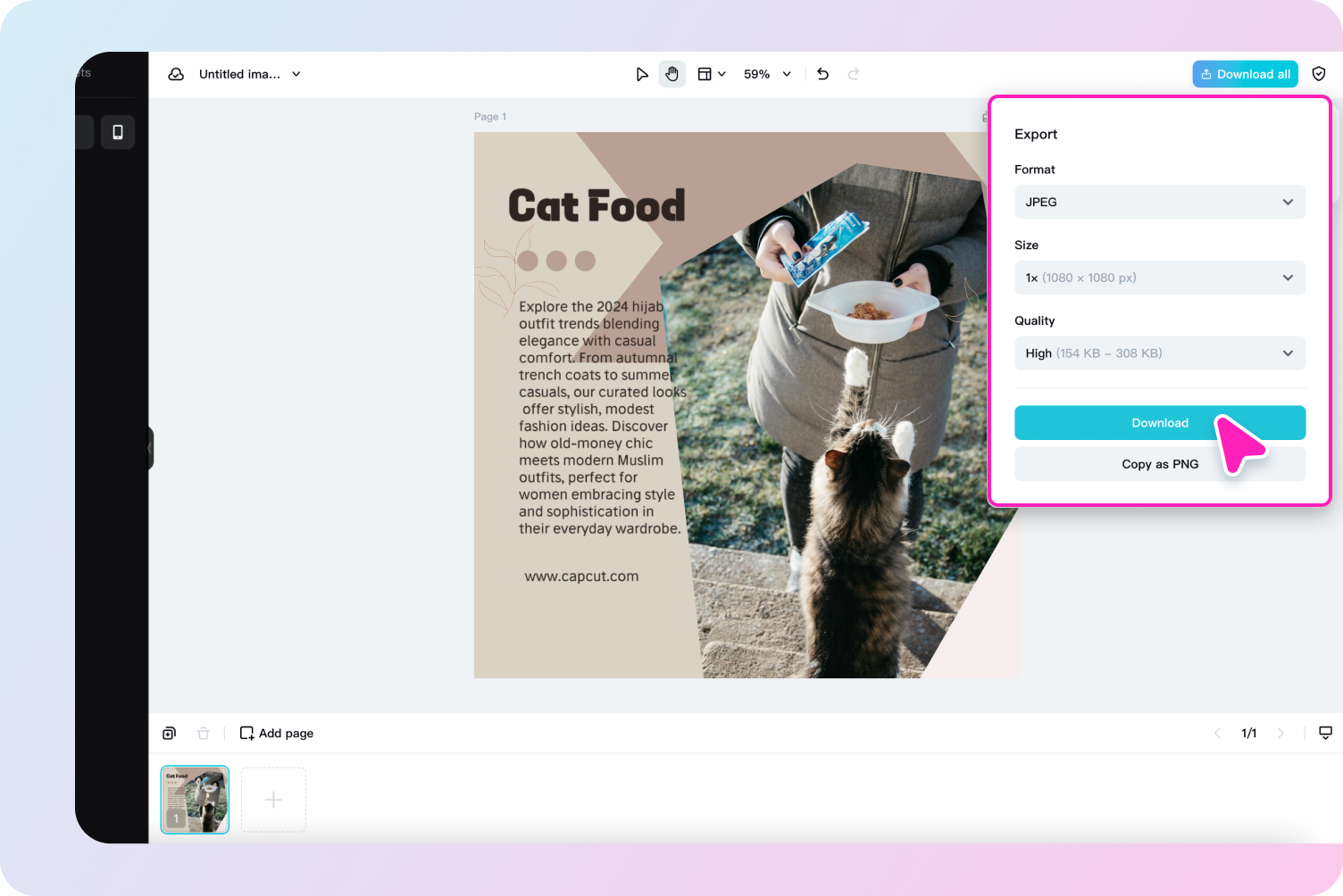 I-preview at i-export