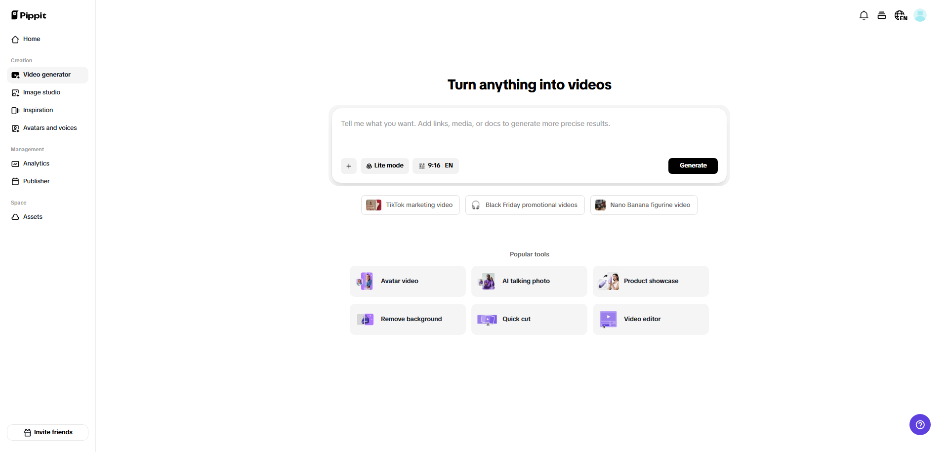 AI video editor free