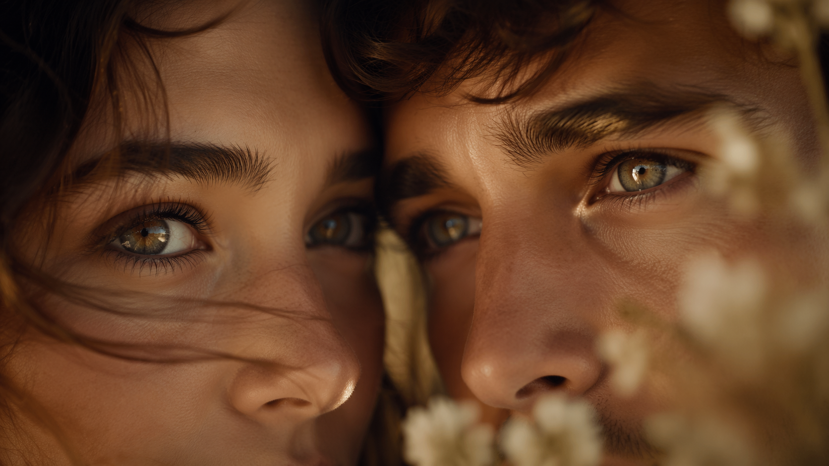 Dreamina Paar Augen AI Foto Prompt Beispiel 1: Dreamy Eye Reflection Close-Up
