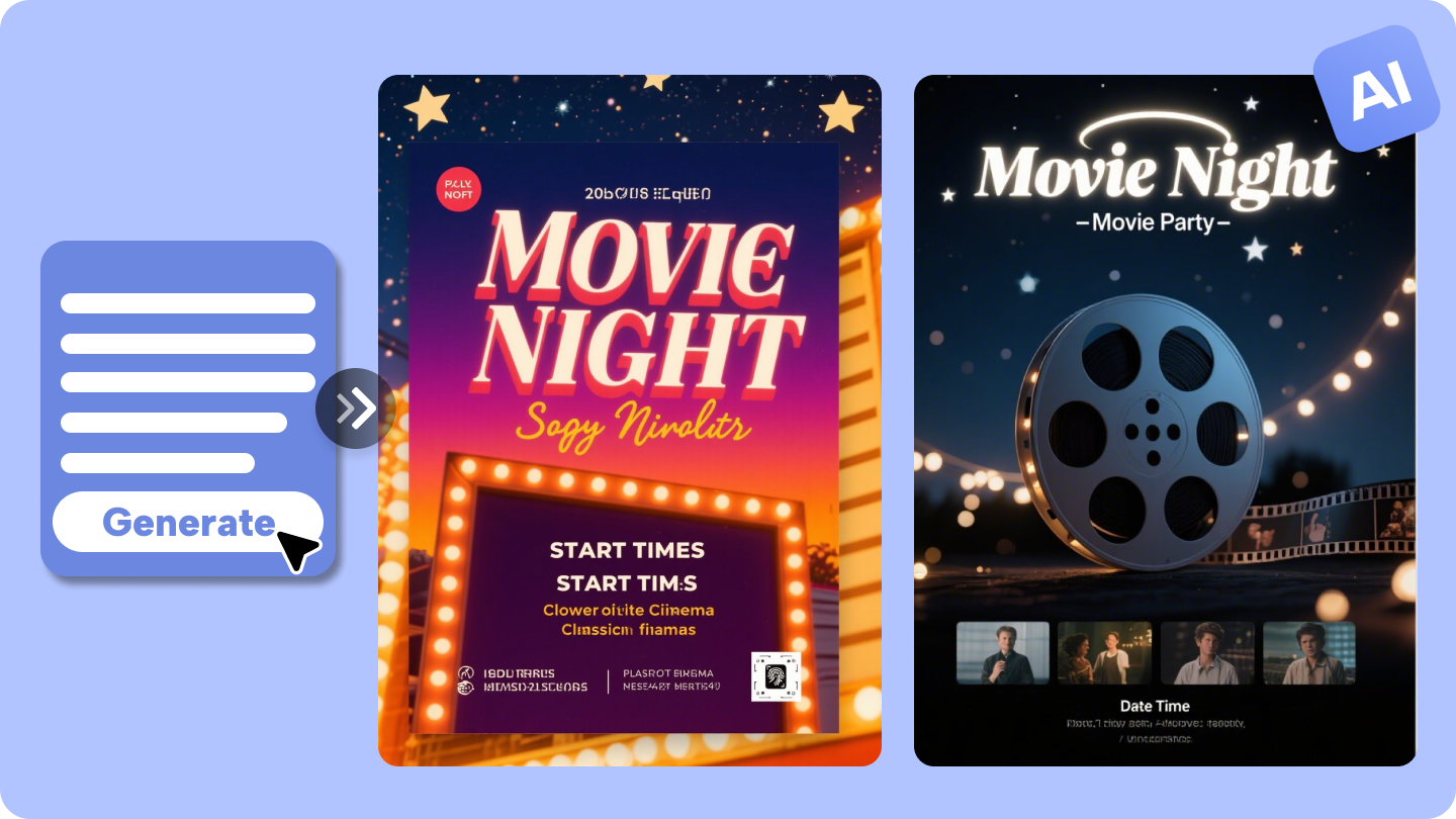 Movie night flyer