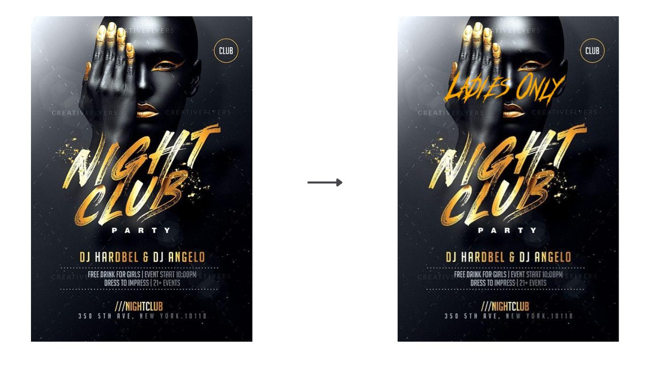 Superposition de texte