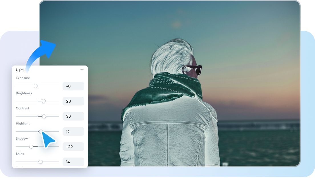 Editing tools to invert colors precisely