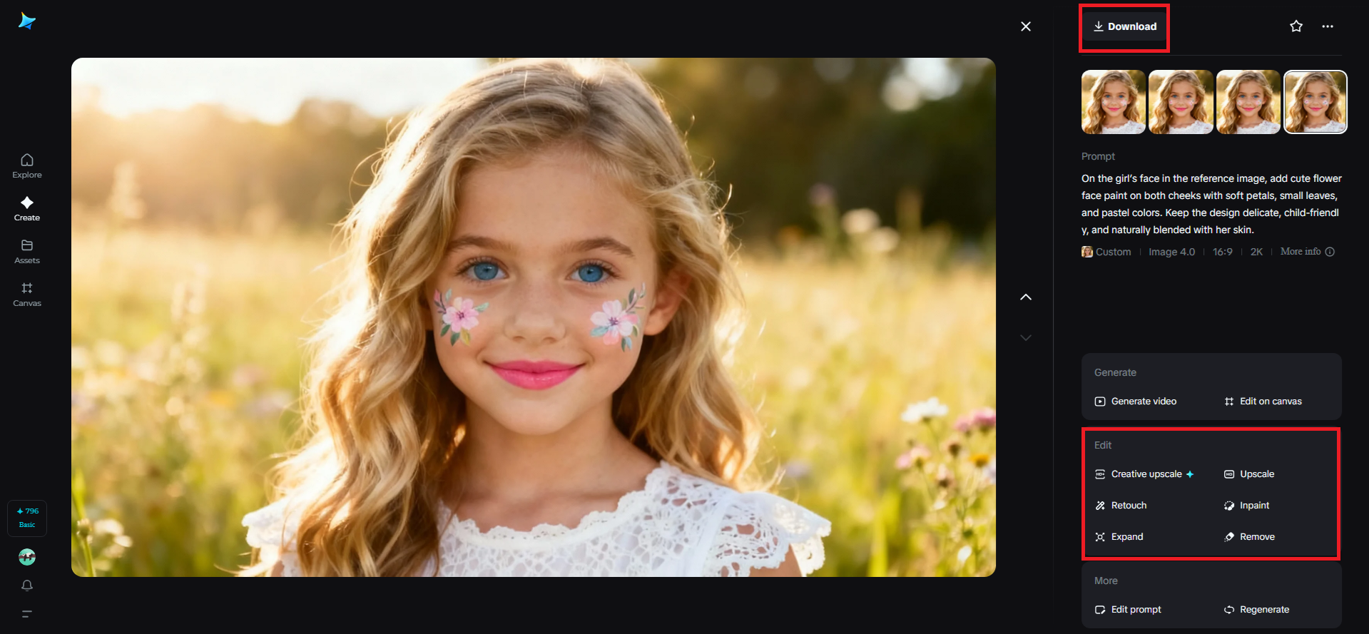 Preview, edit, and download