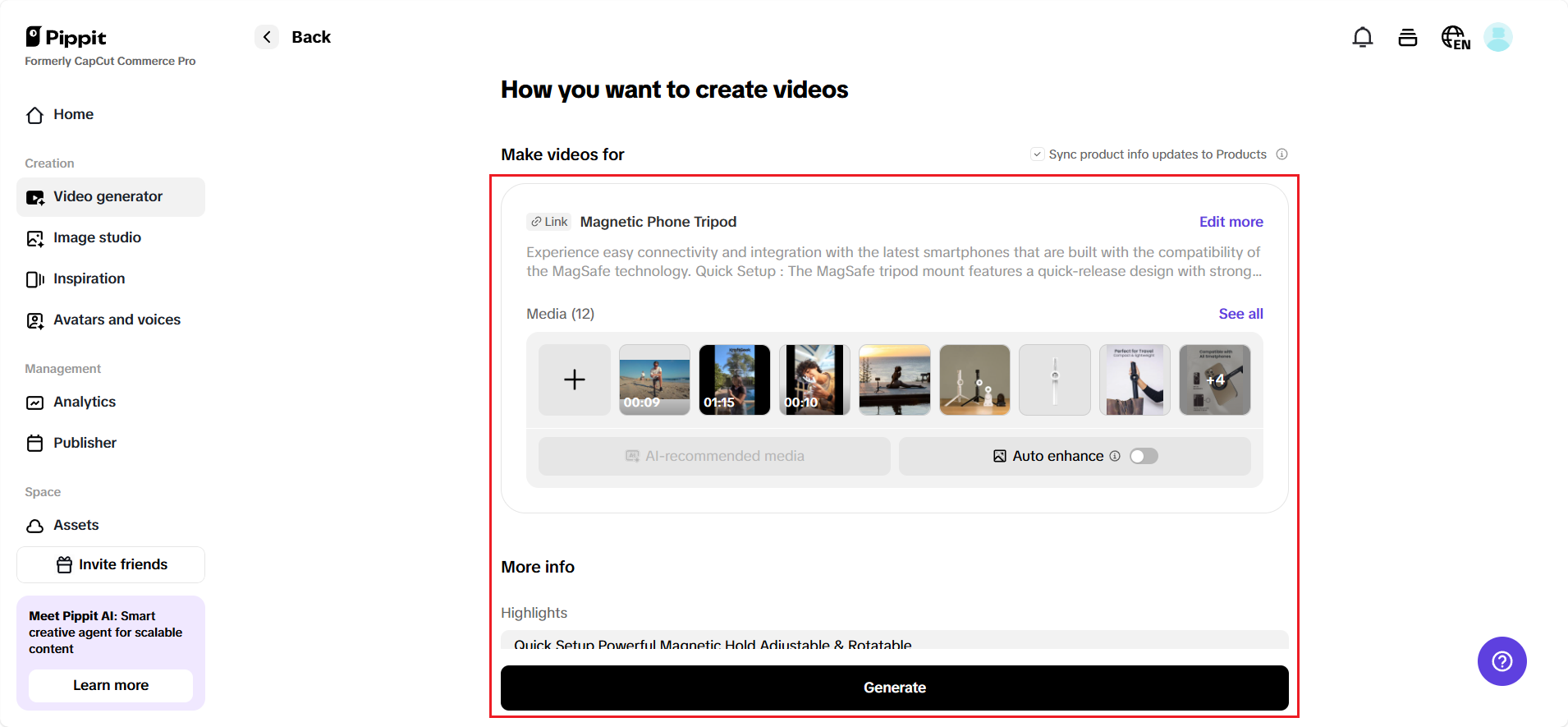 How you want to create videos