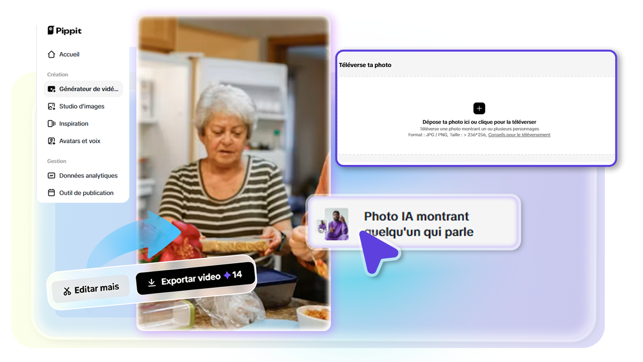 Uploading your image to the AI talking photo tool