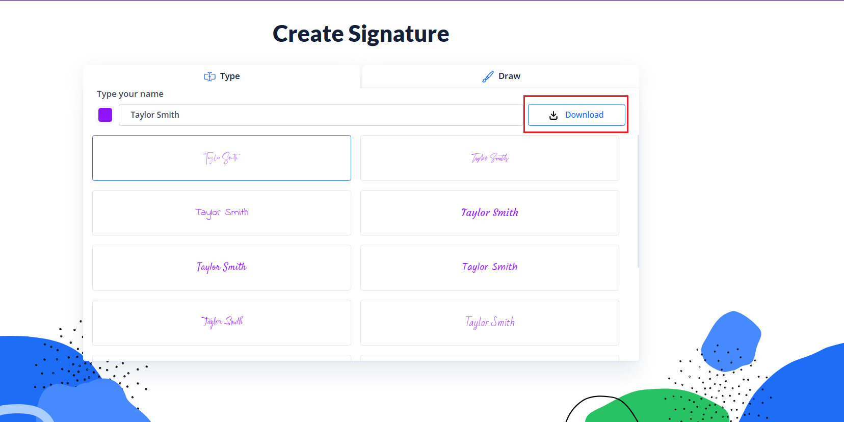 how do you create an e signature