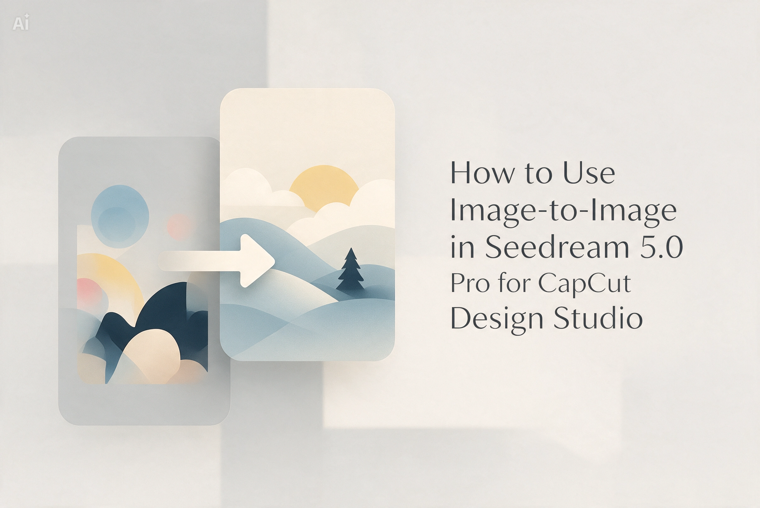 How to Use Image-to-Image in Seedream 5.0 Pro for CapCut Design Studio