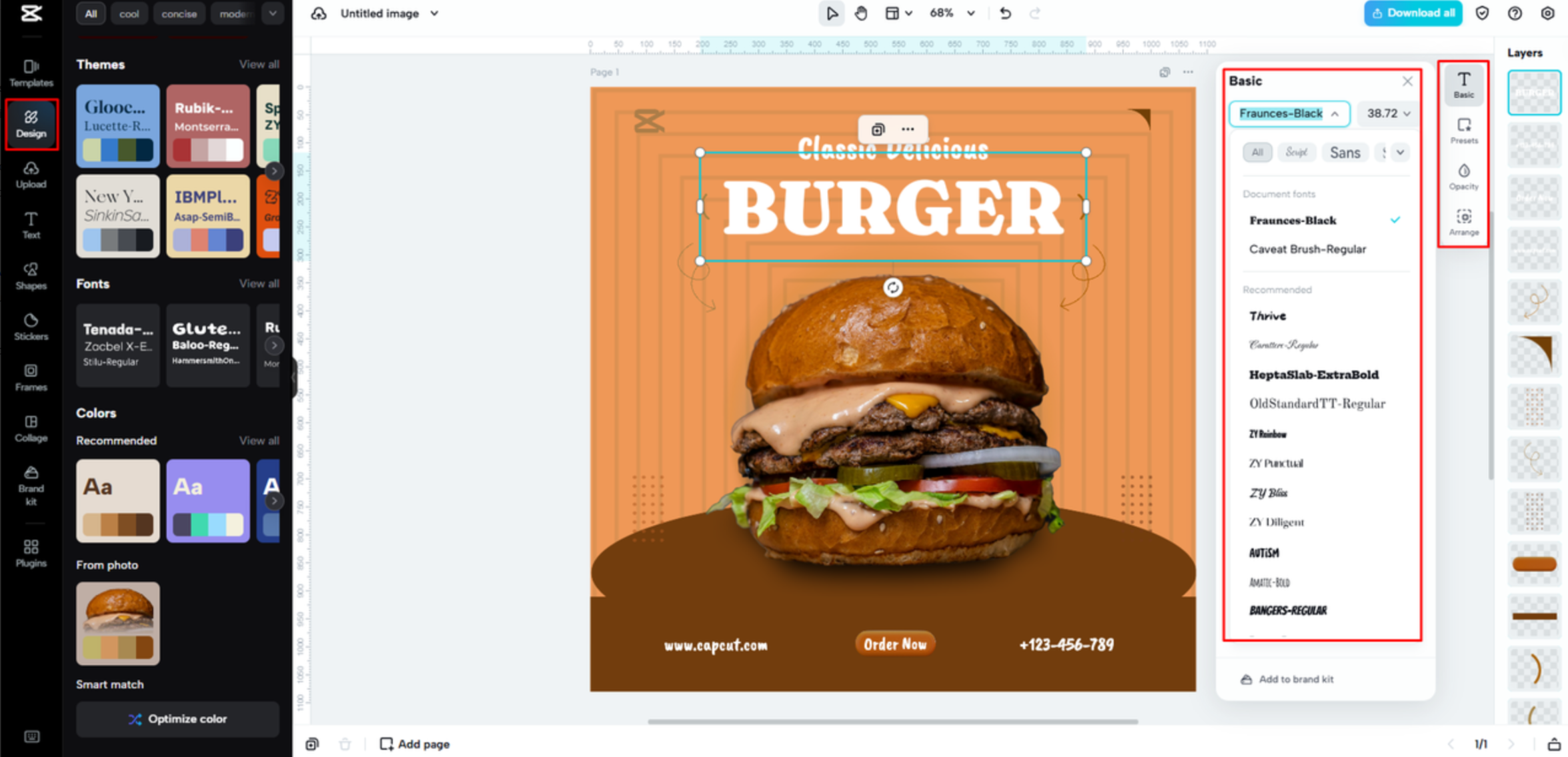 Editing and enhancing the template with CapCut Web