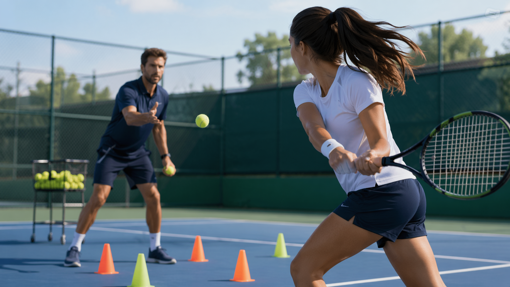 Dreamina tennis AI prompts prompt example 3: Clay Court Action Scene