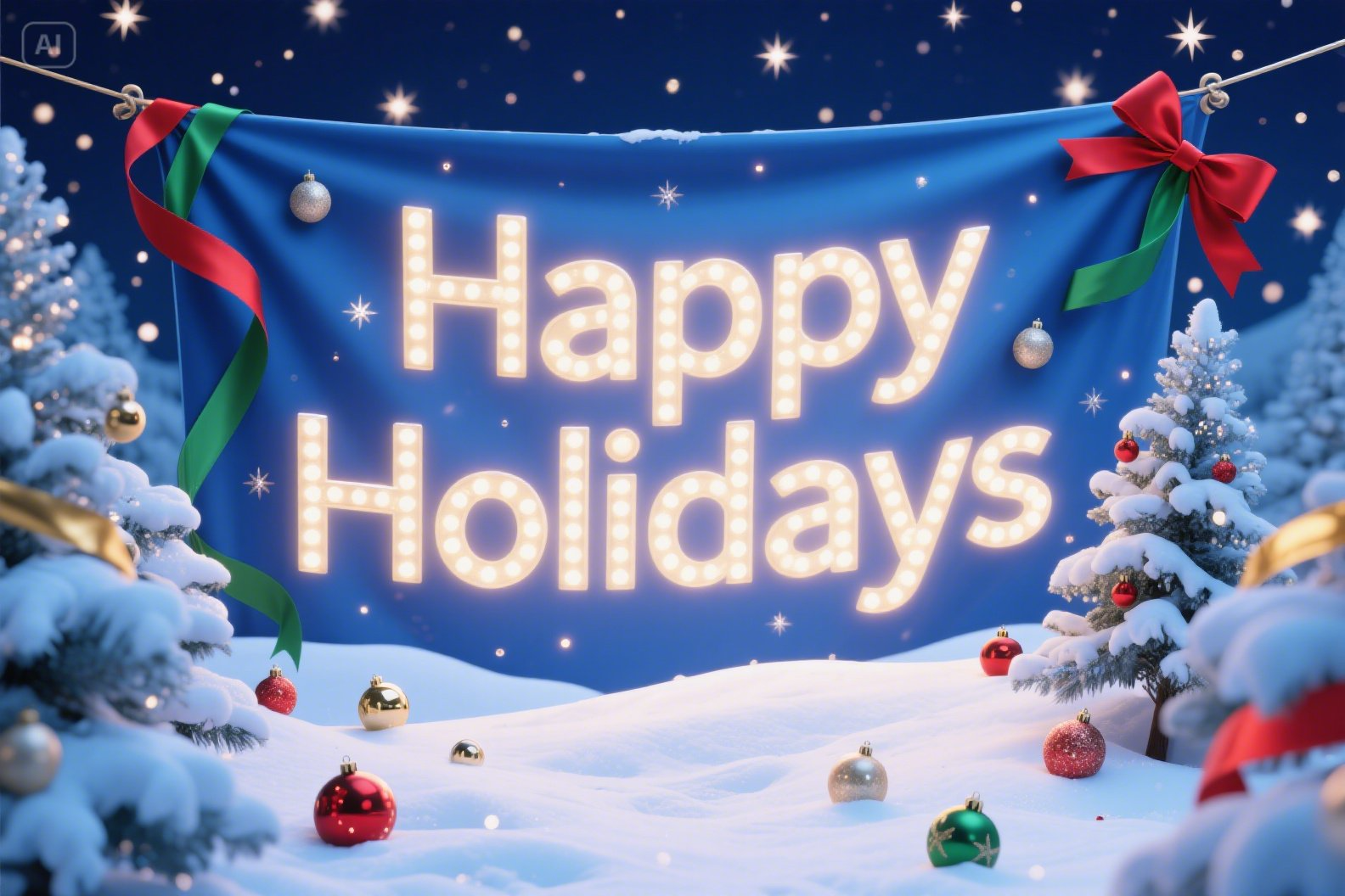 Social media Christmas banners