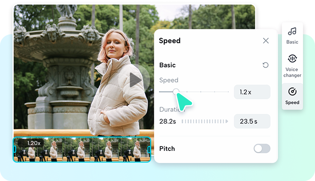 Accelera o rallenta l'audio senza sforzo