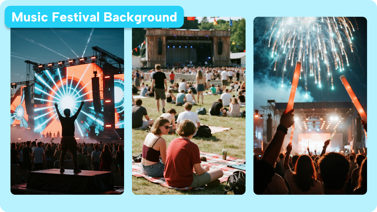 Festival music background 