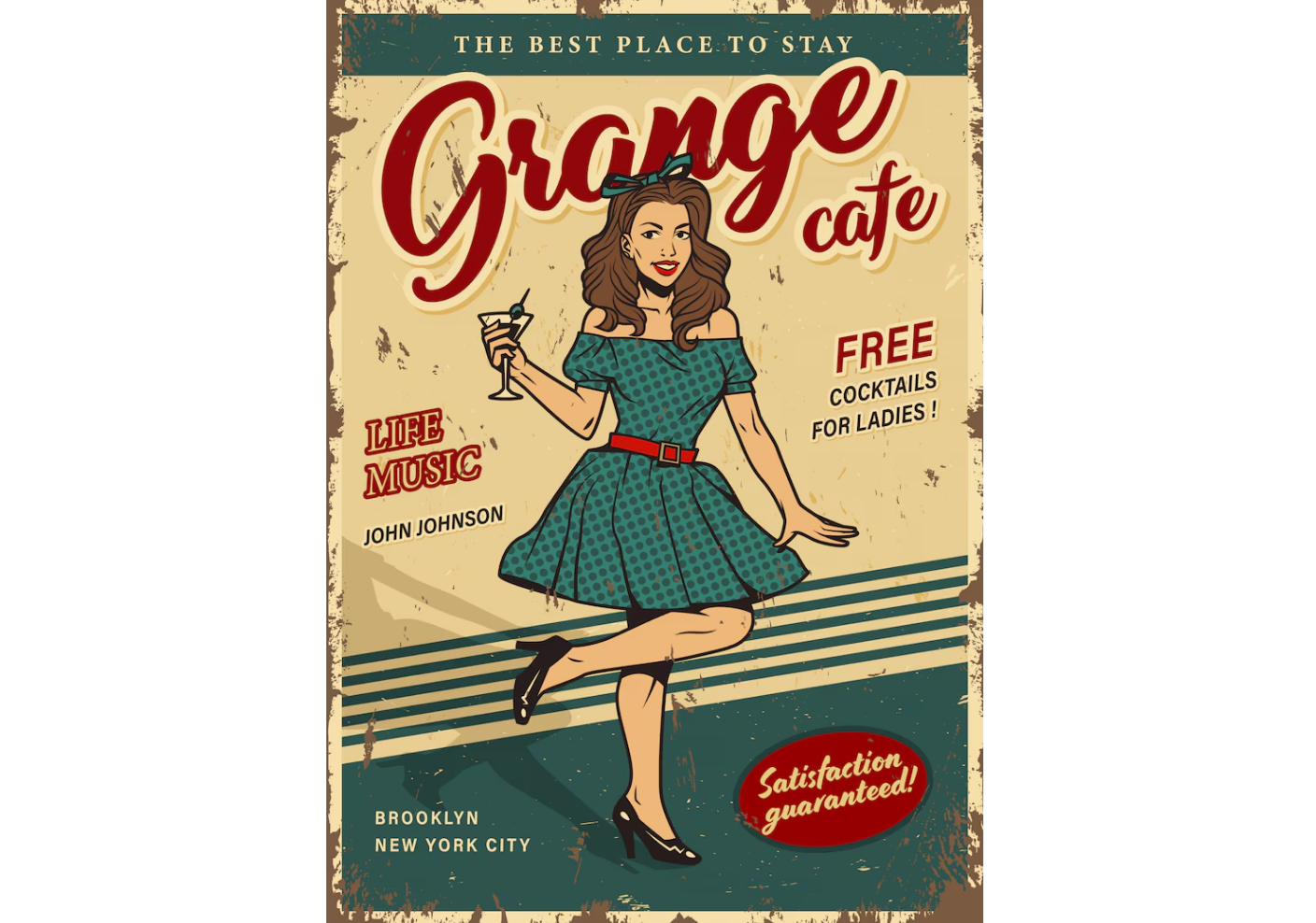 Retro-style vintage poster