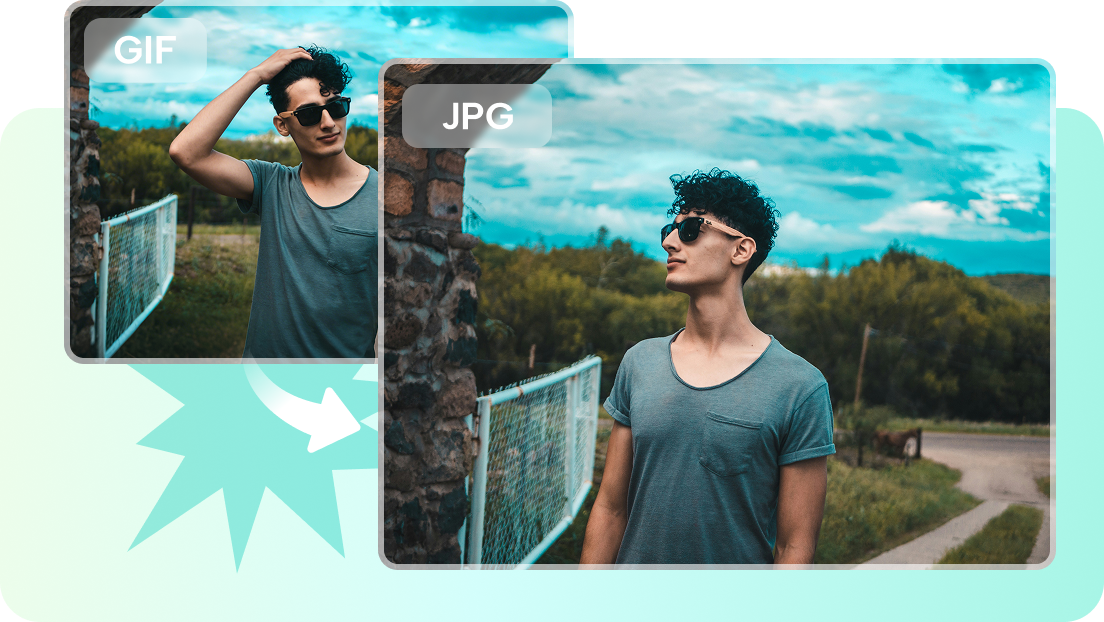 Instantly convert GIF to JPG with CapCut