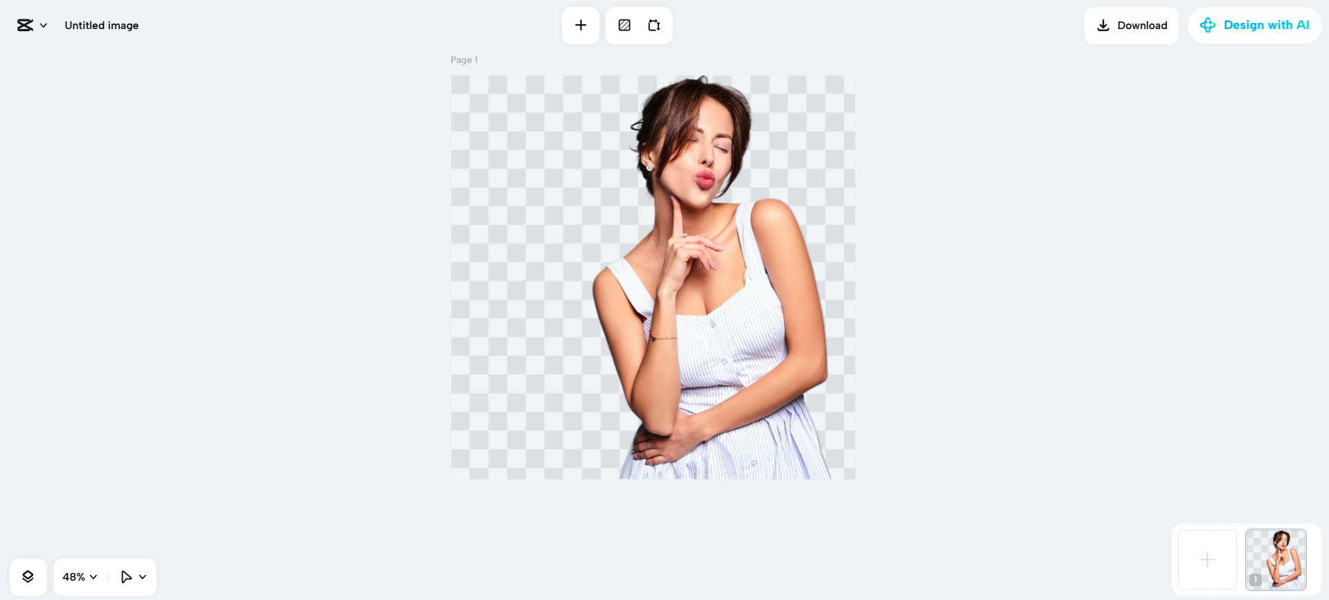 CapCut Web's interface