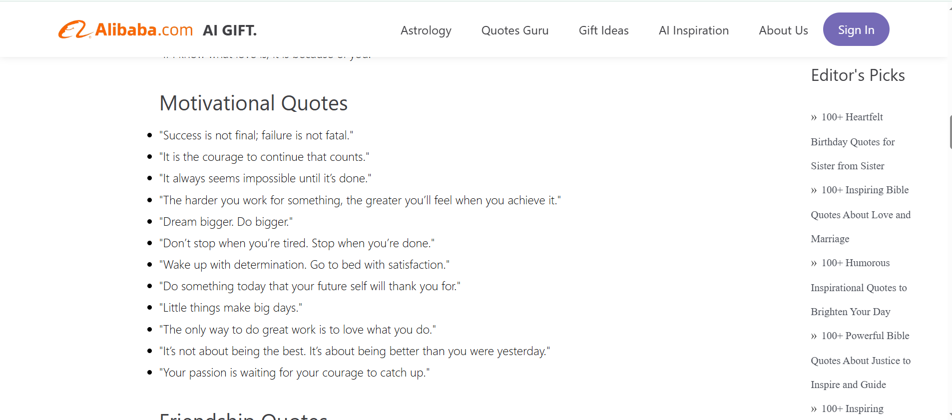AIGIFT - website to obtain motivational Facebook cover photos