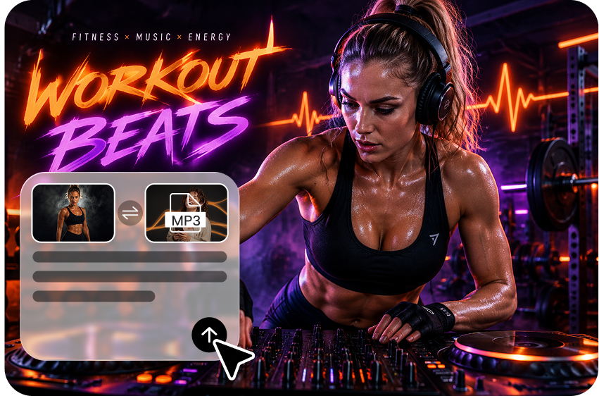 Merging music tracks for custom workout mixes