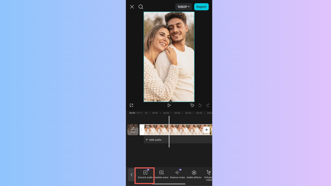 Extract audio from video