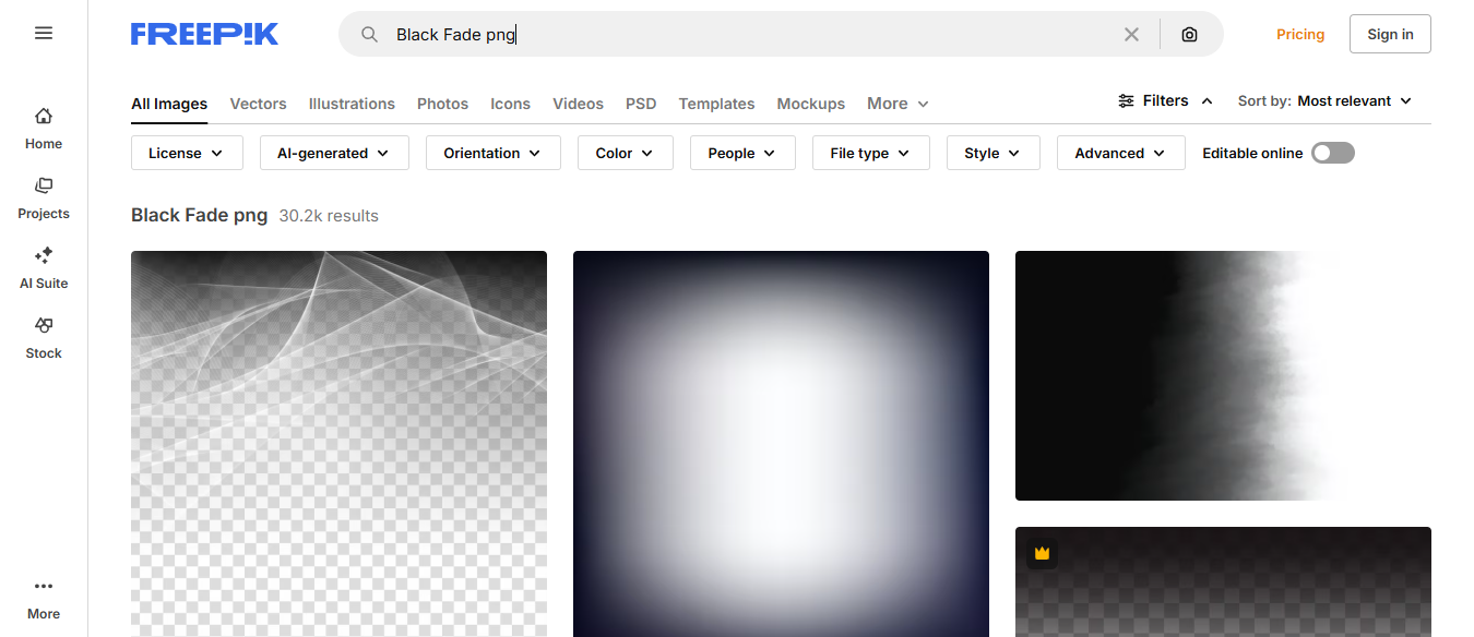 Antara muka latar belakang pudar hitam freepik
