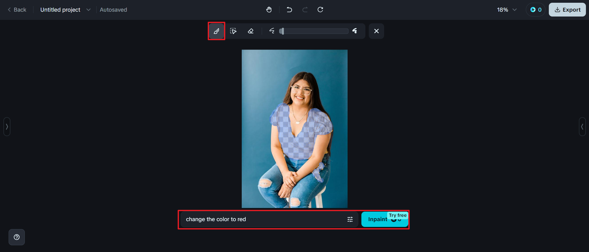 Procesul online de recolorare a imaginilor pe Dreamina