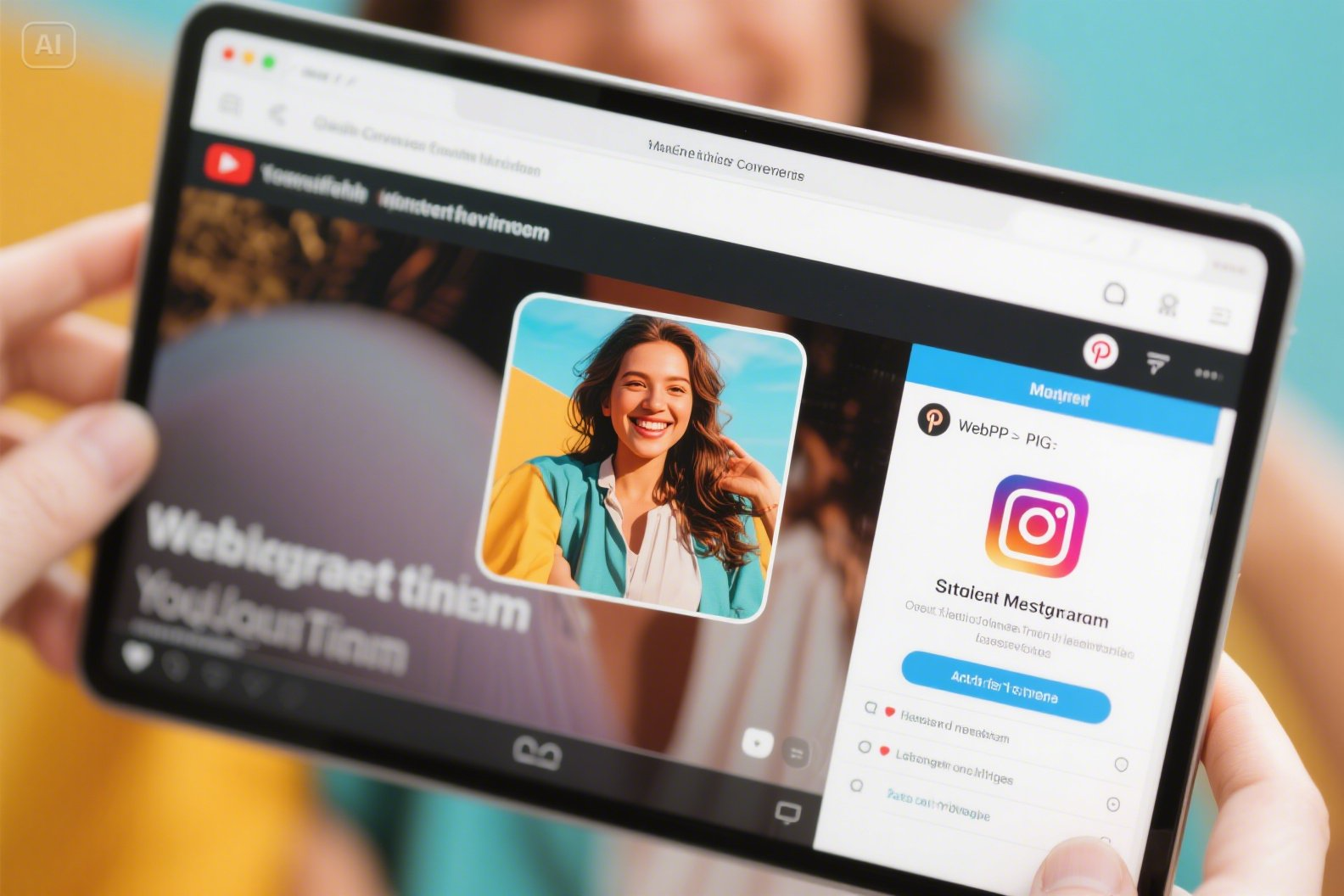 WebP to PNG conversion for social media
