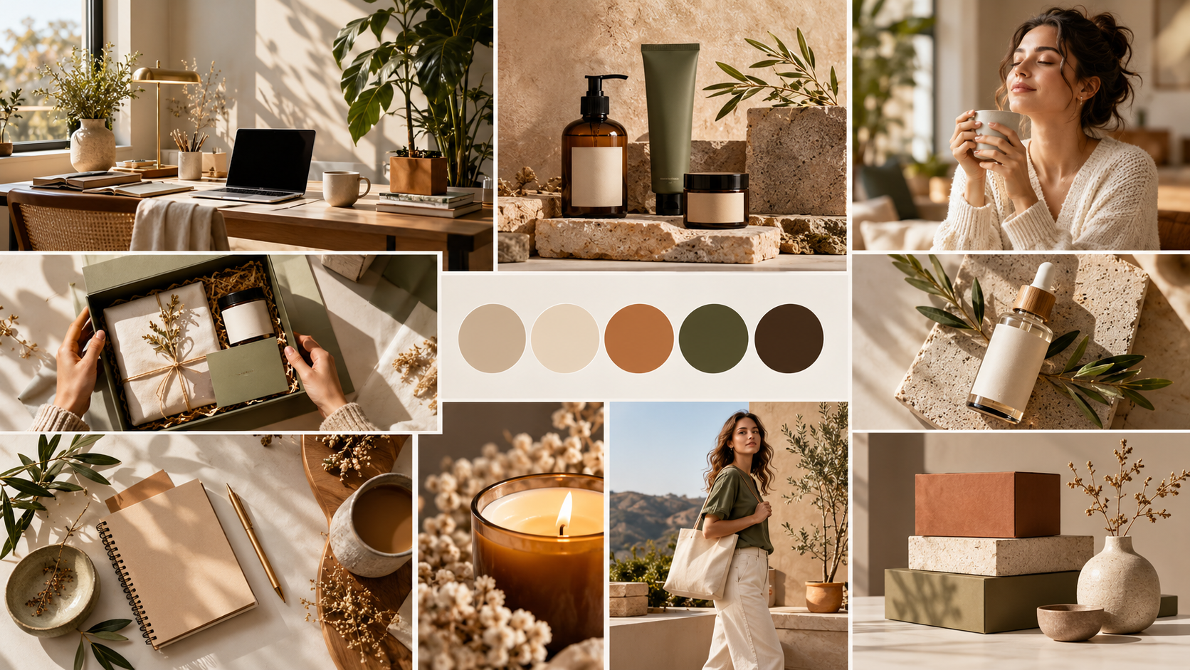 Mood board per la fotografia di marca